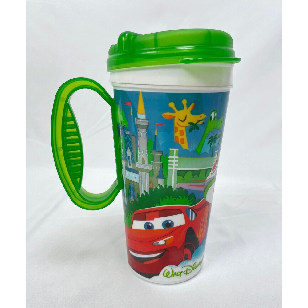 Walt Disney World Parks Resort Refillable Mug Green Cars Buzz Lightyear Nemo
